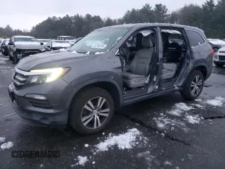 2017 Honda Pilot EX-L with VIN 5FNYF6H54HB008054, listed as a Copart auction lot 82758704 with 124,024 mi miles and Salvage Title. Bid and sale history available at DreamBid. Image 1.