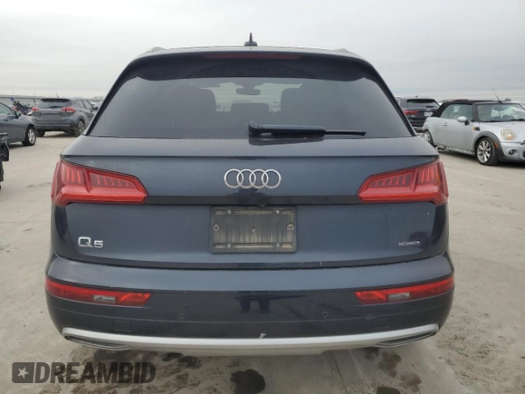 2019 Audi Q5 Premium Plus with VIN WA1BNAFY7K2033026, listed as a Copart auction lot 45955385 with 16,657 mi miles and Salvage Title. Bid and sale history available at carsss.com. Image 6.