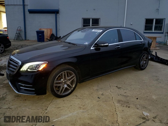 2019 Mercedes-Benz S 560 with VIN WDDUG8GB3KA432779, listed as a Copart auction lot 78648544 with 73,498 mi miles and Salvage Title. Bid and sale history available at DreamBid. Image 1.