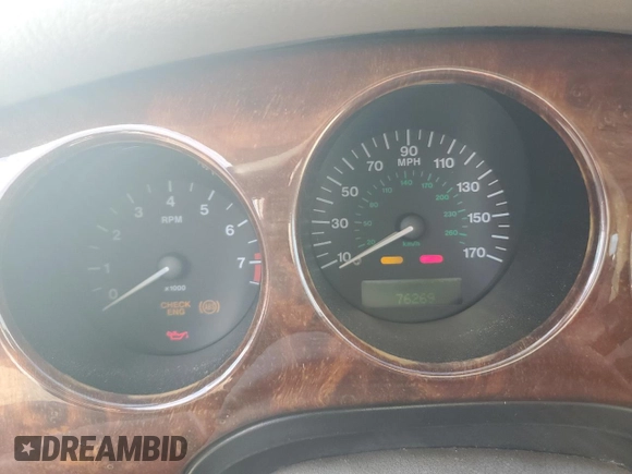 1998 Jaguar XJ with VIN SAJHX1248WC853422, listed as a Copart auction lot 80614724 with 76,269 mi miles and Non repairable. Bid and sale history available at DreamBid. Image 9.