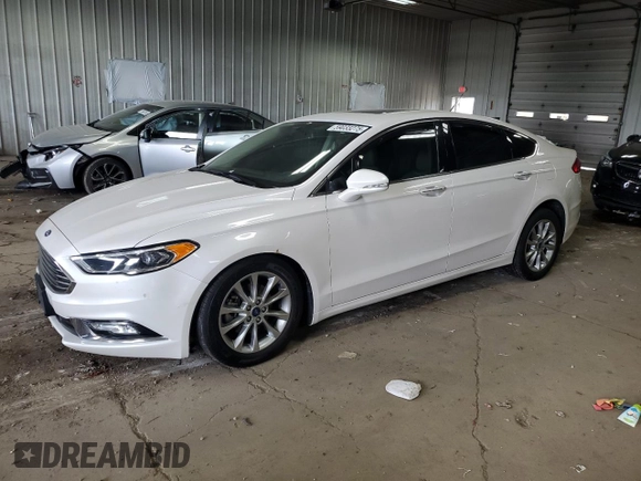 2017 Ford Fusion SE with VIN 3FA6P0HD1HR347819, listed as a Copart auction lot 59033275 with 100,671 mi miles and Clean title. Bid and sale history available at DreamBid. Image 1.