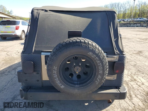 2003 Jeep Wrangler X with VIN 1J4FA39S93P318332, listed as a Copart auction lot 54918995 with 201,465 mi miles and Clean Title. Bid and sale history available at carsss.com. Image 6.