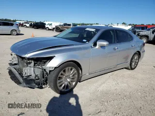 2015 Lexus LS with VIN JTHBL5EFXF5133806, listed as a Copart auction lot 81493074 with 158,601 mi miles and Salvage Title. Bid and sale history available at carsss.com. Image 1.