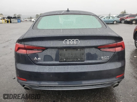 2018 Audi A5 Sportback Prestige z VIN WAUFNCF53JA092813, wystawiony jako Copart lot #85264204 z przebiegiem 46 381 mil mil oraz Szkoda całkowita • Salvage title. Historia ofert i sprzedaży dostępna na DreamBid. Obrazek 6.