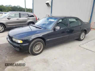2001 BMW 7 Series 740iL with VIN WBAGH83471DP26417, listed as a Copart auction lot 74812174 with 281,722 mi miles and Non Repairable. Bid and sale history available at carsss.com. Image 1.