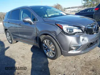2020 Buick Envision Essence with VIN LRBFXCSA5LD112088, listed as a IAAI auction lot 41208726 with 18,371 mi miles and . Bid and sale history available at carsss.com. Image 1.
