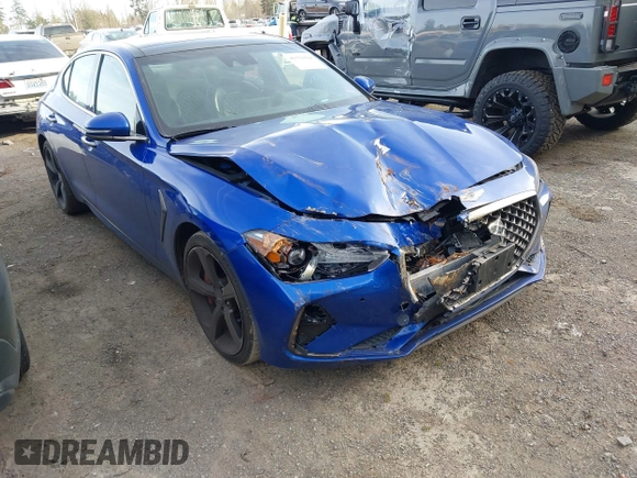 2020 Genesis G70 3.3T with VIN KMTG34LEXLU049127, listed as a IAAI auction lot 41376324 with 38,539 mi miles and . Bid and sale history available at DreamBid. Image 6.