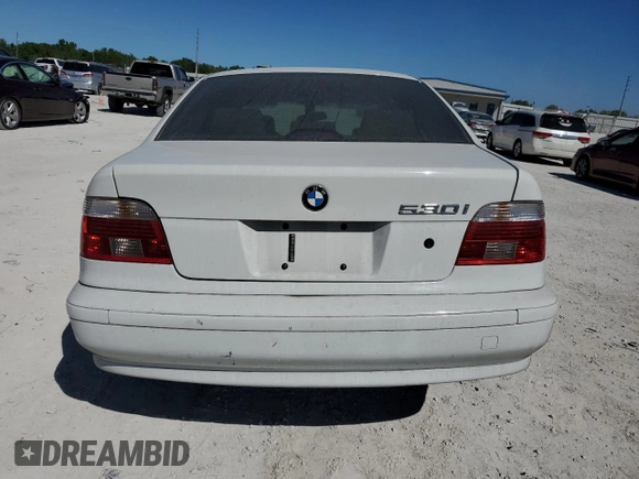 2003 BMW 5 Series 530iA with VIN WBADT63463CK30183, listed as a Copart auction lot 49673635 with 0 mi miles and Non Repairable. Bid and sale history available at carsss.com. Image 6.