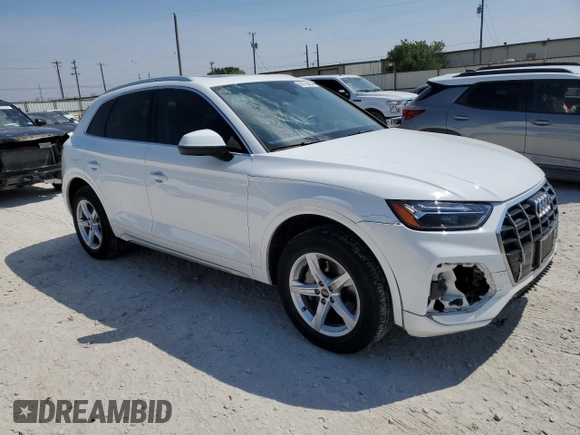 2022 Audi Q5 Premium with VIN WA1ABAFY2N2125394, listed as a Copart auction lot 68739404 with 10,558 mi miles and Salvage title. Bid and sale history available at DreamBid. Image 4.