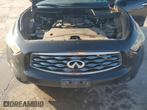 2010 Infiniti FX with VIN JN8AS1MW1AM851189, listed as a Copart auction lot 53859835 with 146,695 mi miles and Salvage title. Bid and sale history available at DreamBid. Image 12.