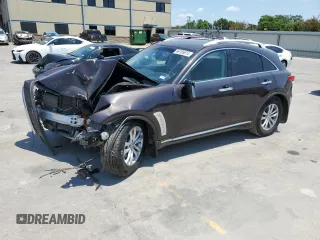 2012 Infiniti FX35 with VIN JN8AS1MW8CM154766, listed as a Copart auction lot 66765874 with 0 mi miles and Salvage Title. Bid and sale history available at carsss.com. Image 1.