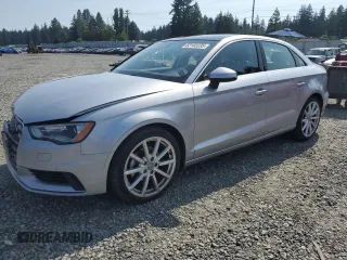 2015 Audi A3 Premium Plus with VIN WAUCJGFF0F1067275, listed as a Copart auction lot 62103235 with 63,350 mi miles and Salvage title. Bid and sale history available at DreamBid. Image 1.