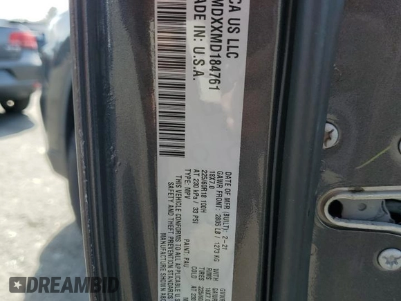 2021 Jeep Cherokee Limited with VIN 1C4PJMDXXMD184761, listed as a Copart auction lot 50923415 with 30,881 mi miles and Salvage title. Bid and sale history available at DreamBid. Image 13.