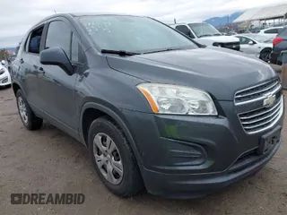 2016 Chevrolet Trax LS with VIN 3GNCJKSB3GL279615, listed as a IAAI auction lot 41776307 with 79,517 mi miles. Bid and sale history available at carsss.com. Image 1.