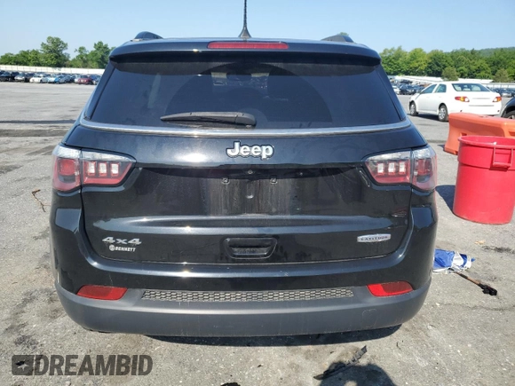 2019 Jeep Compass Latitude z VIN 3C4NJDBB2KT678537, wystawiony jako Copart lot #59527385 z przebiegiem 51 418 mil mil oraz Szkoda całkowita • Salvage title. Historia ofert i sprzedaży dostępna na DreamBid. Obrazek 6.