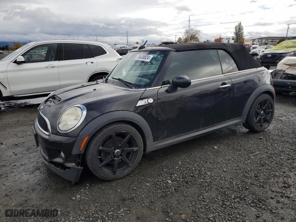 2010 MINI Cooper Convertible S with VIN WMWMS3C53ATY08294, listed as a Copart auction lot 78438824 with 136,253 mi miles and Salvage Title. Bid and sale history available at carsss.com. Image 1.