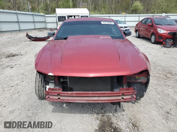 2010 Ford Mustang V6 with VIN 1ZVBP8AN1A5131923, listed as a Copart auction lot 53170985 with 170,449 mi miles and Salvage Title. Bid and sale history available at DreamBid. Image 5.