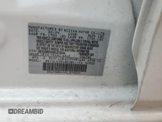 2024 Nissan Versa S with VIN 3N1CN8DV4RL874244, listed as a Copart auction lot 67565994 with 6,761 mi miles and Salvage Title. Bid and sale history available at DreamBid. Image 14.
