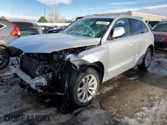 2013 Audi Q5 Premium with VIN WA1CFAFP6DA085880, listed as a Copart auction lot 42168855 with 132,310 mi miles and Salvage Title. Bid and sale history available at carsss.com. Image 1.