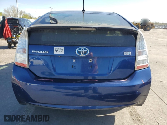 2010 Toyota Prius II with VIN JTDKN3DU4A0096905, listed as a Copart auction lot 53905195 with 177,383 mi miles and Non Repairable. Bid and sale history available at carsss.com. Image 6.