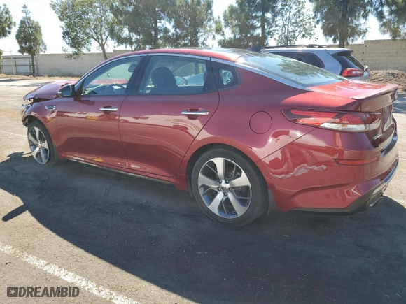 2019 Kia Optima S with VIN 5XXGT4L37KG356658, listed as a Copart auction lot 67752524 with 75,826 mi miles and Clean Title. Bid and sale history available at carsss.com. Image 2.