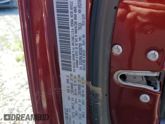 2019 Ram 2500 Laramie with VIN 3C6UR5NL9KG592799, listed as a Copart auction lot 74996084 with 41,652 mi miles and Salvage Title. Bid and sale history available at carsss.com. Image 12.