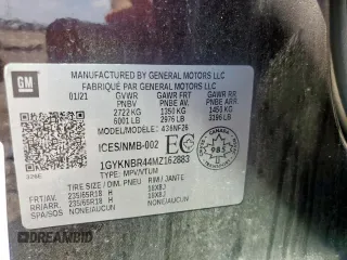 2021 Cadillac XT5 AWD Luxury z VIN 1GYKNBR44MZ162883, wystawiony jako Copart lot #59623725 z przebiegiem 50 006 mil mil oraz Szkoda całkowita • Salvage title. Historia ofert i sprzedaży dostępna na DreamBid. Obrazek 13.