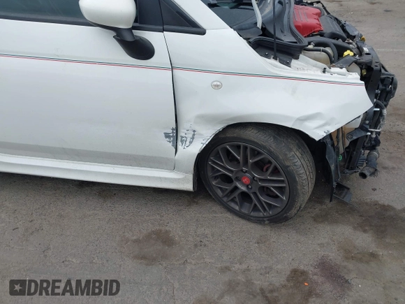 2015 FIAT 500 Abarth with VIN 3C3CFFFH1FT597459, listed as a IAAI auction lot 42085138 with 71,479 mi miles. Bid and sale history available at carsss.com. Image 14.