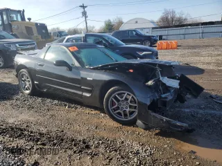 2004 Chevrolet Corvette Z06 with VIN 1G1YY12S545126937, listed as a Copart auction lot 85366444 with 0 mi miles and Salvage Title. Bid and sale history available at carsss.com. Image 4.
