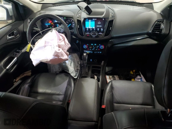 2019 Ford Escape Titanium with VIN 1FMCU9J97KUC37529, listed as a Copart auction lot 42243404 with 37,677 mi miles and Salvage Title. Bid and sale history available at carsss.com. Image 8.