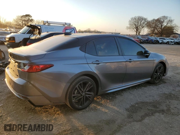 2025 Toyota Camry LE with VIN 4T1DAACK6SU510619, listed as a Copart auction lot 48764735 with 22,031 mi miles and Salvage Title. Bid and sale history available at DreamBid. Image 3.