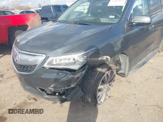 2014 Acura MDX Tech Pkg with VIN 5FRYD3H40EB017646, listed as a IAAI auction lot 41483117 with 123,667 mi miles. Bid and sale history available at carsss.com. Image 6.