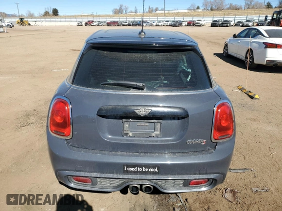 2015 MINI Hardtop 4 Door S with VIN WMWXU3C54F2B57524, listed as a Copart auction lot 45296125 with 56,001 mi miles and Salvage title. Bid and sale history available at DreamBid. Image 6.