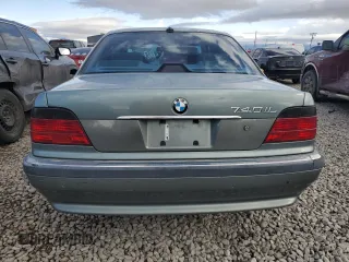 2001 BMW 7 Series 740iL with VIN WBAGH834X1DP34124, listed as a Copart auction lot 43936465 with 124,279 mi miles and Clean Title. Bid and sale history available at carsss.com. Image 6.
