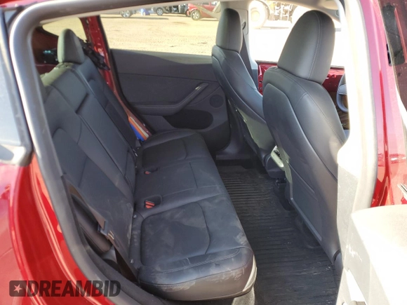 2024 Tesla Model Y Long Range with VIN 7SAYGDEE4RA257722, listed as a Copart auction lot 54577865 with 10,713 mi miles and Salvage Title. Bid and sale history available at DreamBid. Image 11.