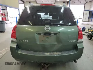 2004 Nissan Quest SE with VIN 5N1BV28U44N308032, listed as a Copart auction lot 73157214 with 0 mi miles and Clean Title. Bid and sale history available at carsss.com. Image 6.