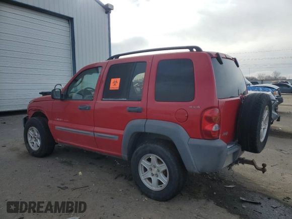 2002 Jeep Liberty Sport with VIN 1J4GL48K52W163871, listed as a Copart auction lot 48148225 with 217,151 mi miles and Salvage Title. Bid and sale history available at carsss.com. Image 2.