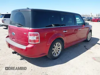 2009 Ford Flex SEL with VIN 2FMDK52C89BA77688, listed as a IAAI auction lot 41763979 with 196,989 mi miles. Bid and sale history available at carsss.com. Image 4.