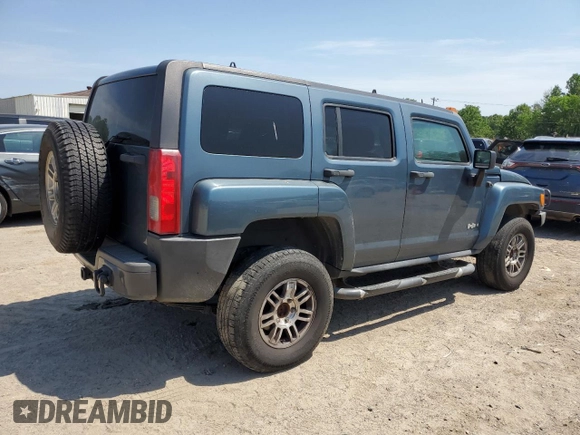 2006 Hummer H3 with VIN 5GTDN136568192219, listed as a Copart auction lot 53160615 with 325,532 mi miles and Salvage Title. Bid and sale history available at carsss.com. Image 3.