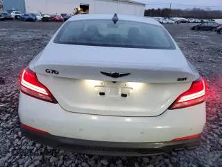 2019 Genesis G70 Advanced with VIN KMTG44LA7KU021455, listed as a Copart auction lot 87048564 with 94,429 mi miles and Salvage title. Bid and sale history available at DreamBid. Image 6.