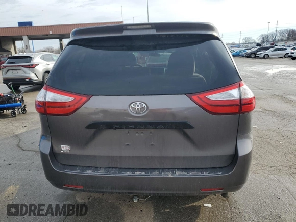 2016 Toyota Sienna L with VIN 5TDZK3DCXGS690788, listed as a Copart auction lot 43284565 with 154,559 mi miles and Salvage title. Bid and sale history available at DreamBid. Image 6.