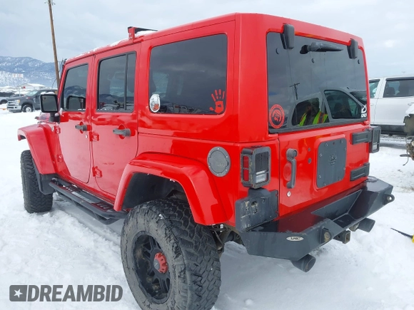 2015 Jeep Wrangler Unlimited Rubicon with VIN 1C4BJWFG7FL646463, listed as a IAAI auction lot 41537553 with 97,412 mi miles. Bid and sale history available at carsss.com. Image 3.