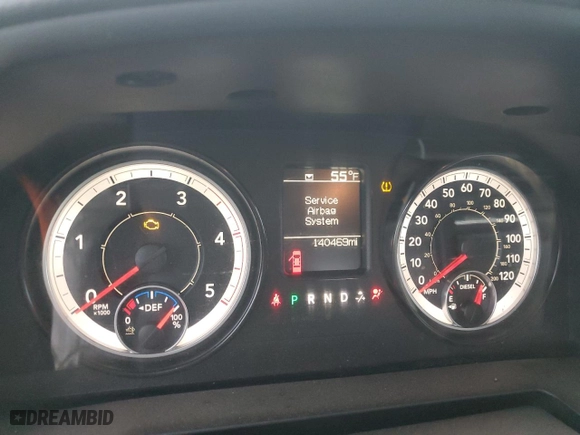 2016 Ram 2500 Tradesman with VIN 3C6UR5HL7GG342514, listed as a Copart auction lot 85687984 with 140,469 mi miles and Salvage Title. Bid and sale history available at carsss.com. Image 9.