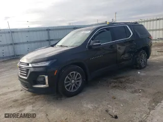 2022 Chevrolet Traverse LT Leather with VIN 1GNEVHKW6NJ110728, listed as a Copart auction lot 86633104 with 84,506 mi miles and Salvage Title. Bid and sale history available at carsss.com. Image 1.