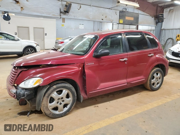 2001 Chrysler PT Cruiser z VIN 3C8FY4BB61T592029, wystawiony jako Copart lot #87741235 z przebiegiem 146 991 mil mil oraz Szkoda całkowita • Salvage title. Historia ofert i sprzedaży dostępna na DreamBid. Obrazek 1.