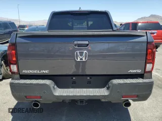 2022 Honda Ridgeline RTL-E with VIN 5FPYK3F73NB039135, listed as a Copart auction lot 60512115 with 27,348 mi miles and Salvage title. Bid and sale history available at DreamBid. Image 6.