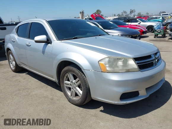 2012 Dodge Avenger SXT with VIN 1C3CDZCB8CN194999, listed as a IAAI auction lot 42385850 with 157,100 mi miles and . Bid and sale history available at DreamBid. Image 1.