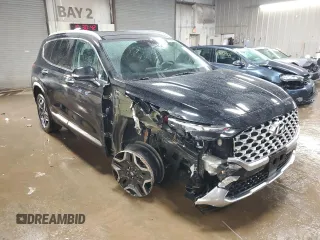2022 Hyundai Santa Fe Limited with VIN 5NMS4DAL8NH386932, listed as a Copart auction lot 47879365 with 39,766 mi miles and Salvage Title. Bid and sale history available at carsss.com. Image 4.