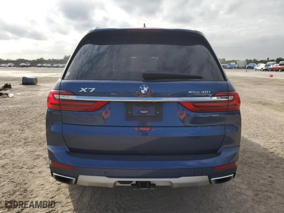 2022 BMW X7 xDrive40i with VIN 5UXCW2C0XN9M45057, listed as a Copart auction lot 45601485 with 0 mi miles and Non Repairable. Bid and sale history available at carsss.com. Image 6.