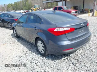 2016 Kia Forte LX with VIN KNAFK4A67G5571834, listed as a IAAI auction lot 41706701 with 100,621 mi miles. Bid and sale history available at carsss.com. Image 3.